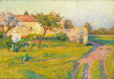 Spring in France by Robert William Vonnoh, 1890 — digital art print download