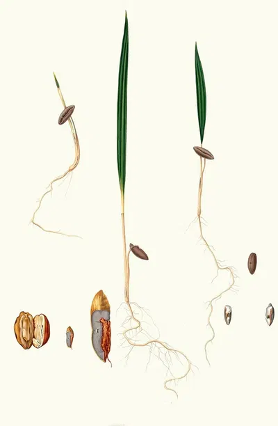 Germinazione del Dattero. [Date palm] by Giorgio Gallesio, 1817-1839 — digital art print download
