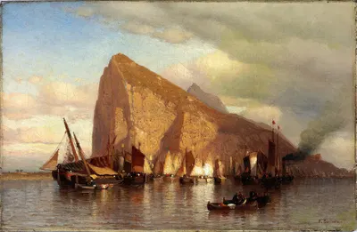 Clearing Storm at Gibraltar by Samuel Colman — digital art print download
