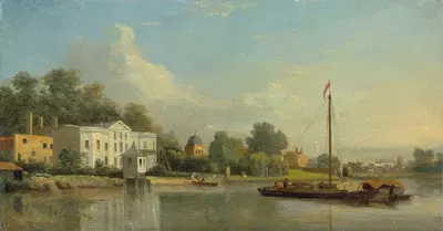 Вилла Папы, Твикенем by Самуэль Скотт — digital art print download