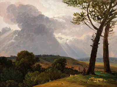Studie från romerska campagnan by Simon Denis — digital art print download