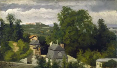 View on the Outskirts of Caen by Stanislas Lépine, 1872-1875 — digital art print download