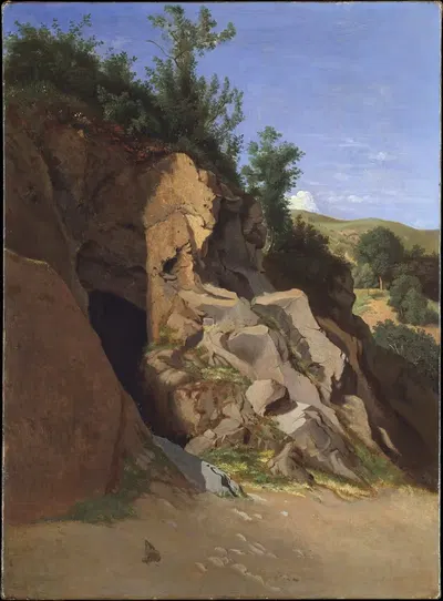 Landscape with a Cave by Théodore Caruelle d'Aligny — digital art print download