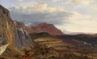 Вид на Салев, недалеко от Женевы by Теодор Руссо, 1834 — digital art print download