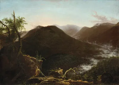 Рассвет в Кэтскиллах by Томас Коул, 1826 — digital art print download