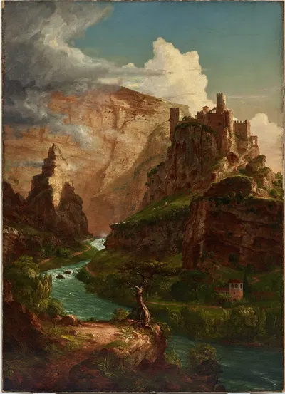 Фонтан Воклюз by Томас Коул, 1841 — digital art print download
