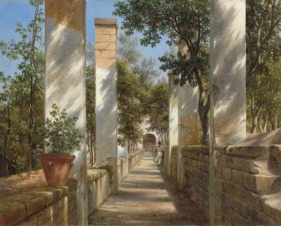 Пергола с апельсинами by Томас Фернли, c. 1834 — digital art print download