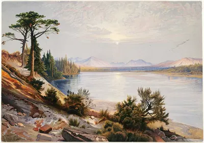 Head of Yellowstone River by Thomas Moran — digital art print download