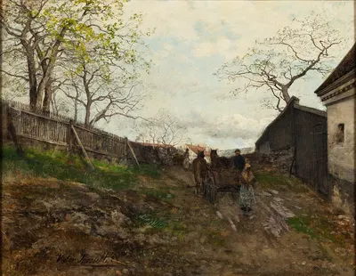 Spring Landscape by Victor Forssell, 1884 — digital art print download