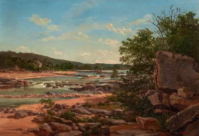 Marble Falls by William Henry Huddle, 1885 — digital art print download