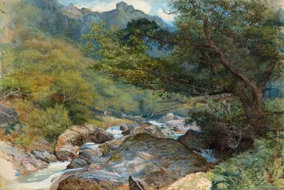 На восточном Лине, Северный Девон by Уильям Генри Милле, c. 1865 — digital art print download