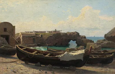 Марина Пиккола, Капри by Уильям Стэнли Хазелтайн, c. 1858 — digital art print download