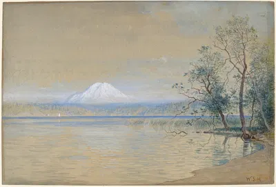 Гора Такома by Уильям Стэнли Хазелтайн, 1899 — digital art print download