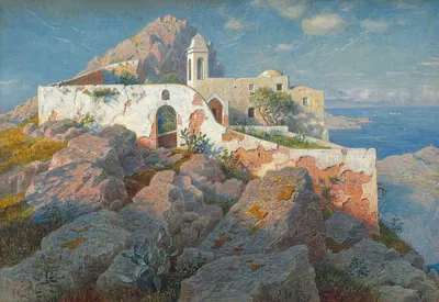 Санта-Мария а Четрелла, Анакапри by Уильям Стэнли Хазелтайн, c. 1892 — digital art print download