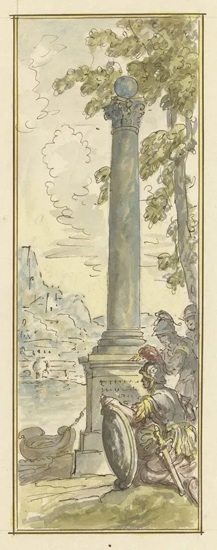 Rinaldo leest op de zuil de wonderen van het eiland by Элиас ван Неймеген, 1677 - 1755 — digital art print download