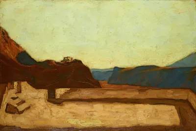 На Кальварийской горе в Болцано by Альбин Эггер Лиенц, 1922 — digital art print download