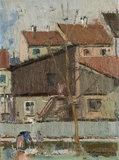 Вид из студии by Арнольд Фихтер, 1941 — digital art print download
