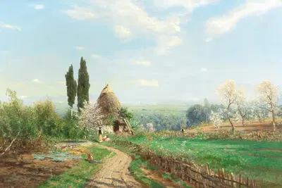 Весна в Кампаньи by Аскан Луттерот — digital art print download