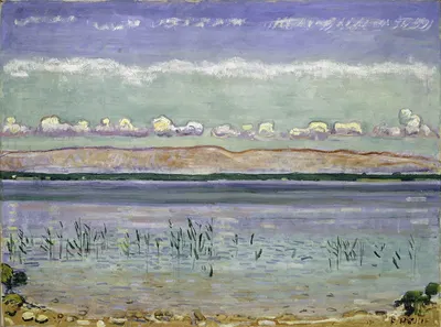 Lake Geneva With Jura Hills by Ferdinand Hodler, 1911 — digital art print download