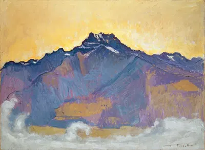 The Dents Du Midi Seen From Chesières by Ferdinand Hodler, 1912 — digital art print download