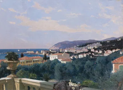 Сан-Ремо, с террасы Луи Ормонда, 1878 by Франсуа Босиона — digital art print download