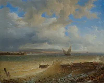 Шторм by Франсуа Дидей, 1838 — digital art print download