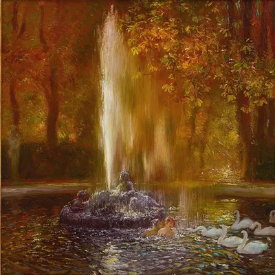Фонтан в Версале by Гастон Ла Туш — digital art print download