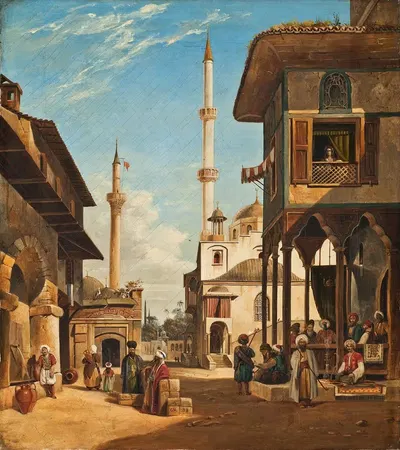Улица в Смирне by Джордж Эдвардс Херинг, 1832 — digital art print download
