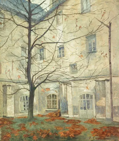 Ля Кур Лакордер, в монастыре Кармелитов, улица Вожирар by Жорж-Эмиль Каретт, 1911 — digital art print download