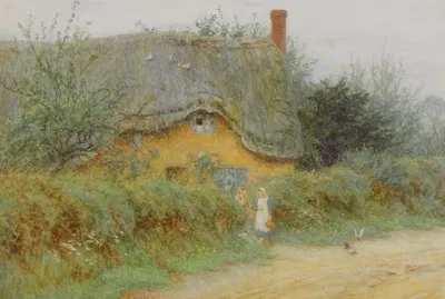 A Wiltshire Cottage by Helen Allingham — digital art print download
