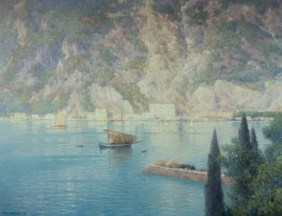 Port De Riva by Henry Brokman, 1926 — digital art print download