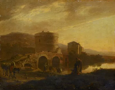Ponte Lucano With The Tomb Of The Plautii by Jan Both — digital art print download
