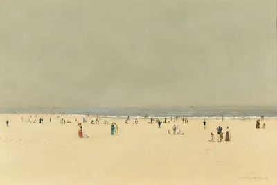 Песок, море и небо, летняя фантазия by Джон Аткінсон Гримшоу, 1892 — digital art print download
