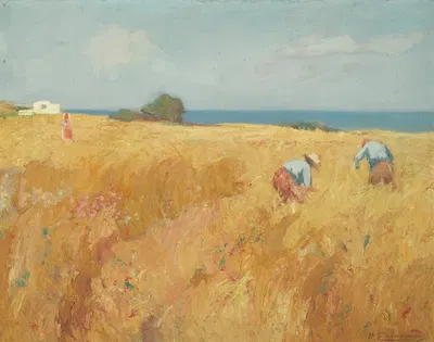 В поле by Михалис Оикономоу — digital art print download