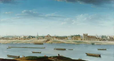 Порт Сен-Бернар, вид с Арсенала by Николя Жан-Батист Рагене, 1752 — digital art print download