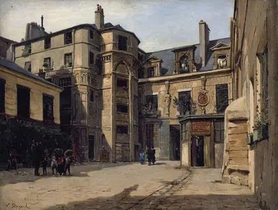 Отель Прево, Проход Шарлеманя by Поль-Жозеф-Виктор Дарго, 1883 — digital art print download