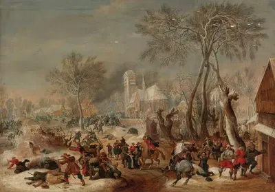 The Sack Of A Village by Peter Snayers — digital art print download