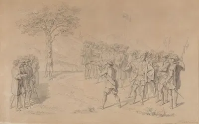Szene aus Wilhelm Tell by Йозеф Крихубер, 1833 — digital art print download