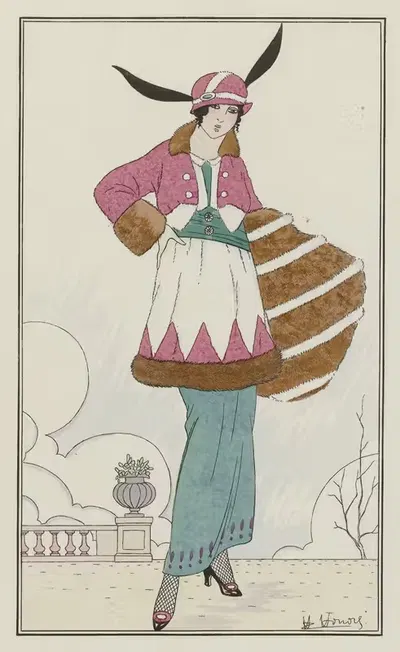 Туалет на прогулке by Эйч Онор, 1913 — digital art print download