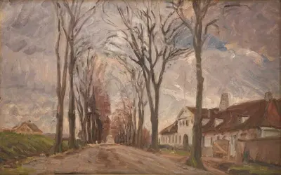 Lyngbyvejen ved Vintappergården by Альберт Готтшалк, 1902 — digital art print download
