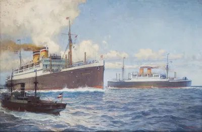 Hamburg Ship by Alexander Kircher — digital art print download