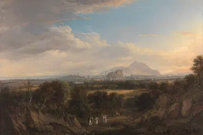 Вид на Эдинбург с запада by Александр Насмит, 1822-1826 — digital art print download