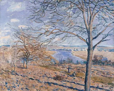 Banks of the Loing, Autumn Effect by Alfred Sisley, 1881 — digital art print download