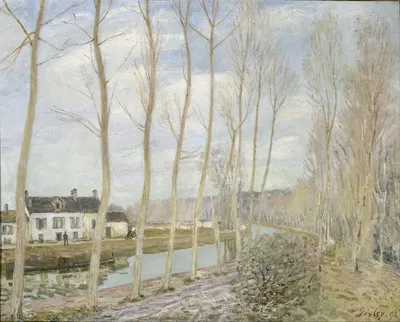 The Loing's Canal by Alfred Sisley, 1892 — digital art print download