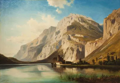 Замок Тоблино у Трента в Северной Италии by Алойс Кирниг, 1882 — digital art print download