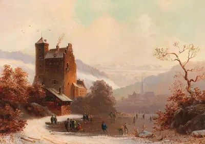 Сцена Южного Тироля by Антон Долл — digital art print download