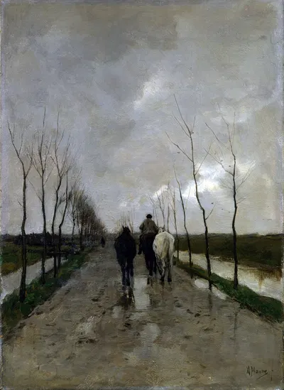 A Dutch Road by Anton Mauve — digital art print download