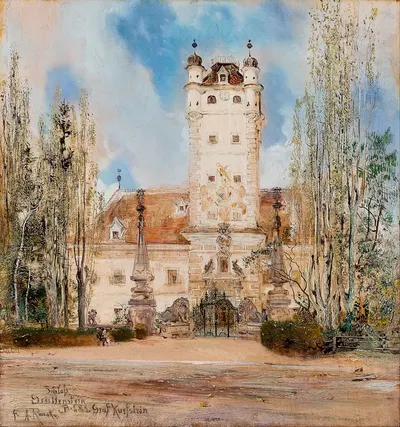 Greillenstein Castle by Anton Romako — digital art print download