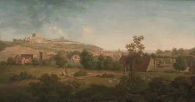 Landscape, with Dover Castle in the Distance by Arthur Nelson — digital art print download