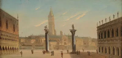 Venice, St Mark’s Square by August Von Siegen — digital art print download